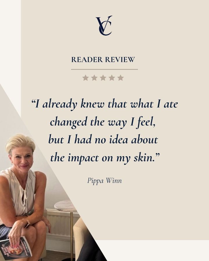 After: reader review post with a quote from a client